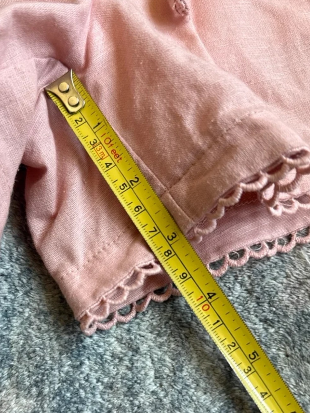 MARBLE Blush Pink Ruffle Crop Set - Picture 3 of 5
